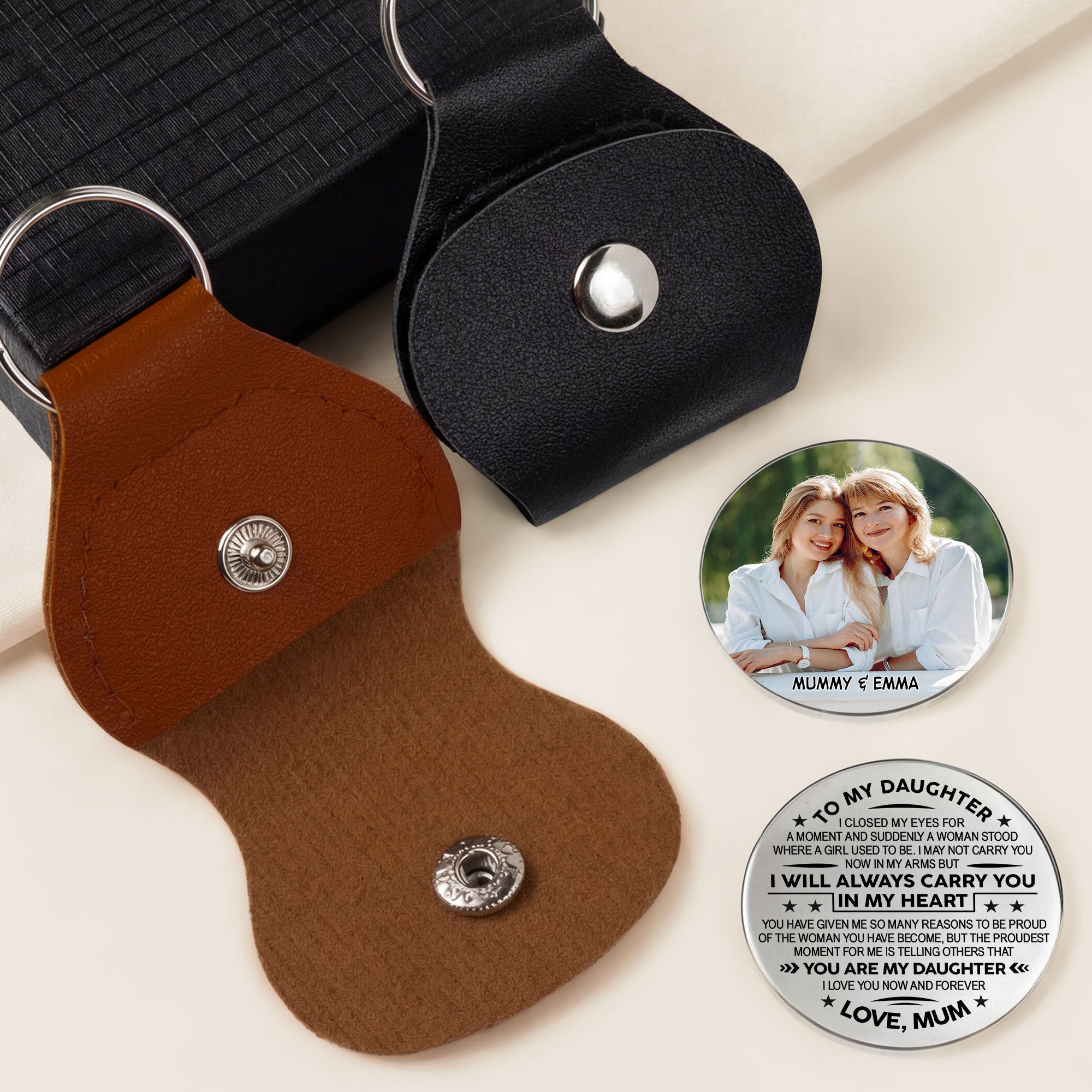 8749AUK1 personalised i will always carry you in my heart pocket hug for daughterson 8749aj6lla_2
