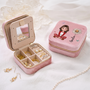 8753AUK2 personalised velvet jewelry box with name for her 8753aj6fta