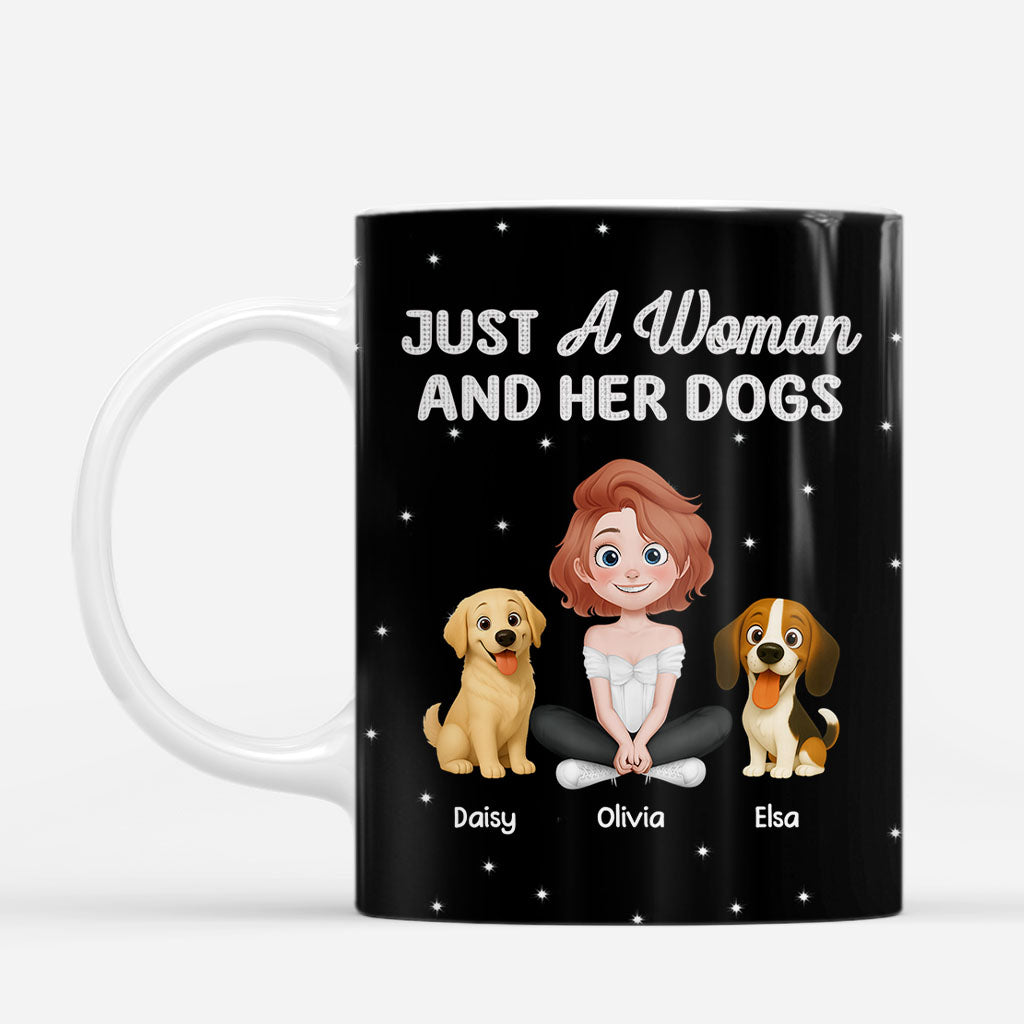 8756MUK2 personalised just a man and his dog mug for dog dad 8756m6psc