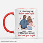 8757MUK1 personalised if i had my life to live over again mug for couples 8757m6cwg