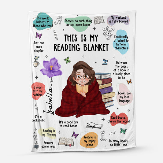 8771BUK1 personalised this is my reading blanket_ for book lovers women 8771bcfsa