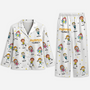 8780VUK1 personalised pyjama set for mumdad with kids names 8780vtkaa