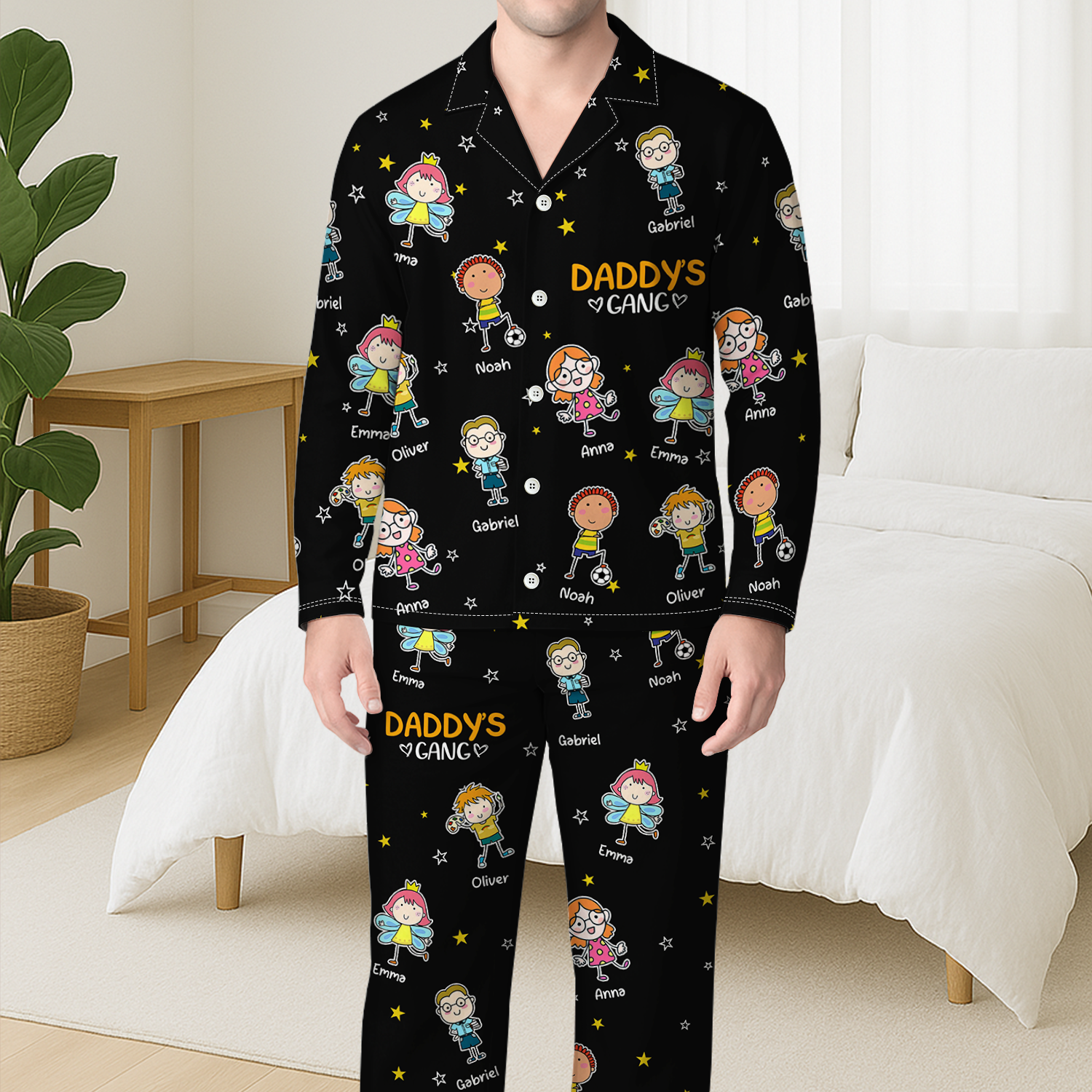 8780VUS3 personalized pajama set gifts for momdad with kids names 8780vtkaa