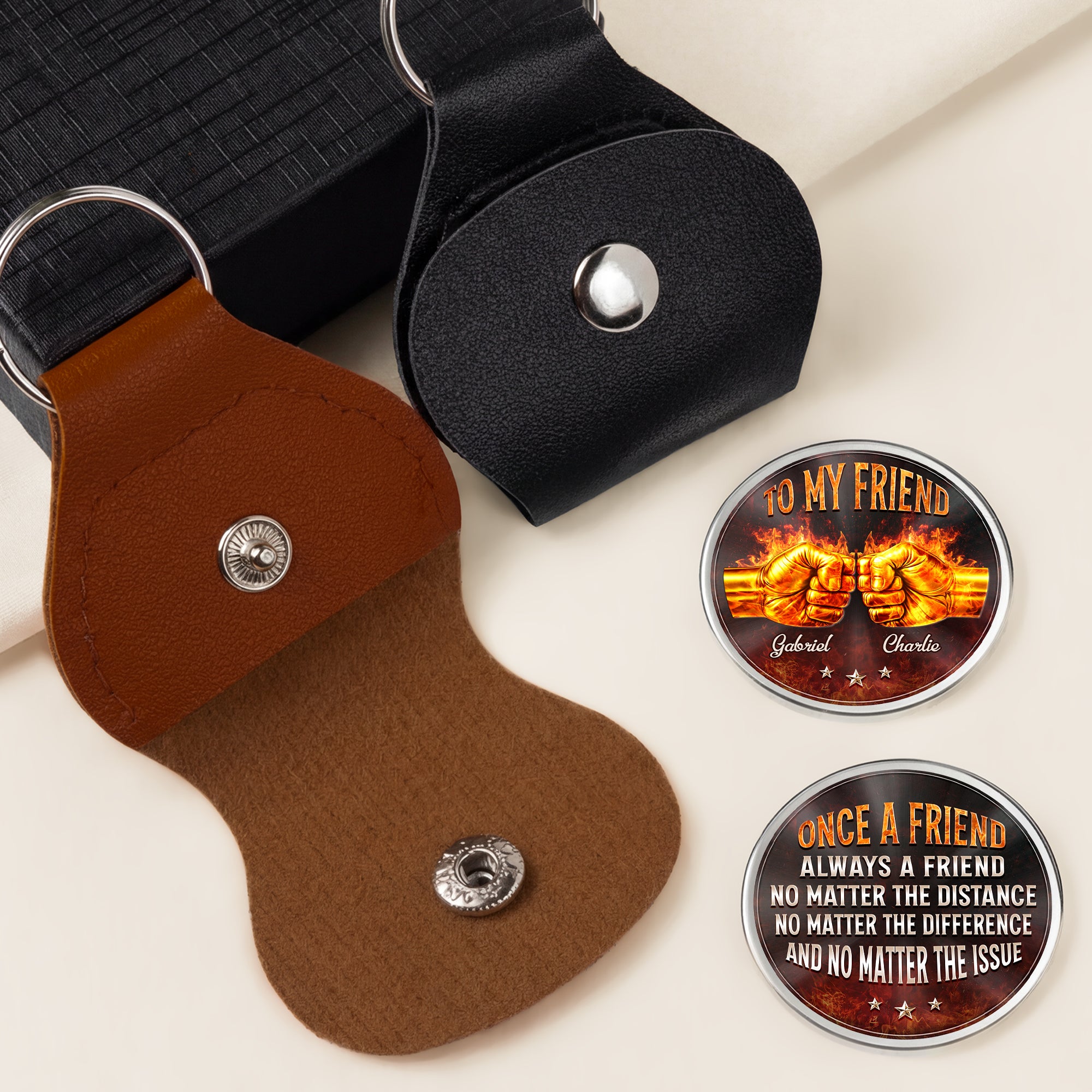 8782AUK2 personalised to my brother leather pocket hug for brotherfriend 8782aj6pmb