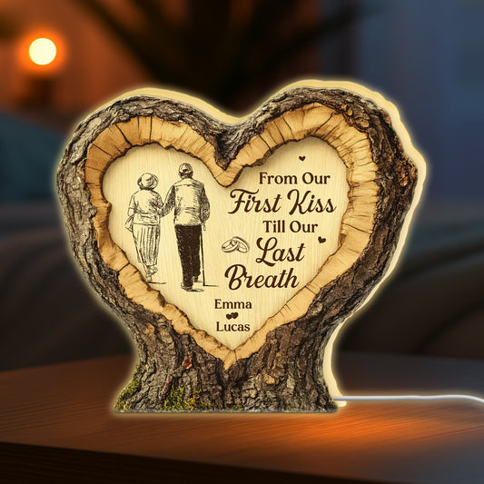 8802LUK1 3d printing effect personalised heart shaped photo light box for couples 8802lnpag