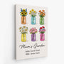 8814CUK2 personalised grannymums garden _canvas art for mothers day 8814calca