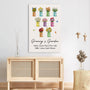 8814CUK3 personalised grannymums garden _canvas art for mothers day 8814calca