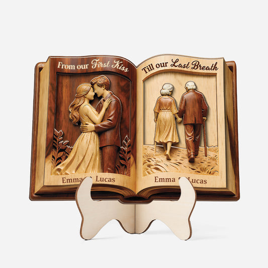 8845QUK1 3d printing effect personalised_ from our first kiss wooden plaque for couples 8845qtplg_99ffdba4 a400 473f a189 3e790880dbb9