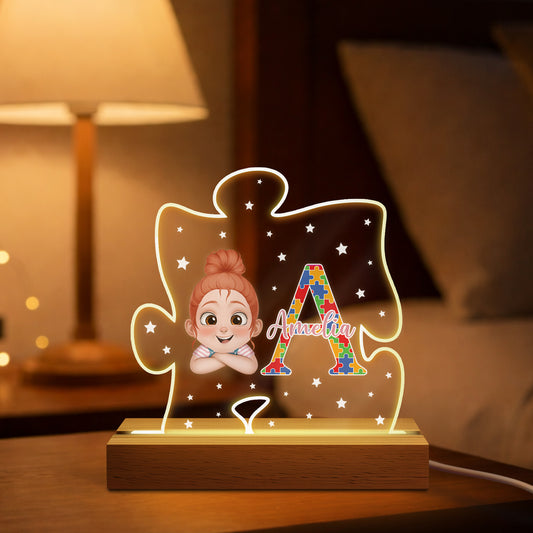 8848LUK1 personalised autism awareness night light for daughterson 8848lndck