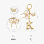 8878AUK3 personalised bubble letter keychain_ with charms_ for himher 8878aj0p5a
