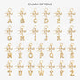 8878AUK4 personalised bubble letter keychain_ with charms_ for himher 8878aj0p5a