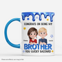 8889MUK1 personalised congrats on being my brothersister mug for siblings_ 8889msfzb