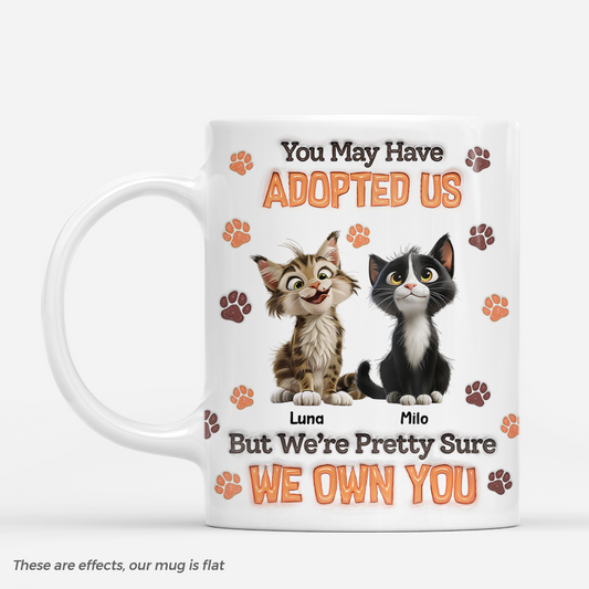 8896MUS1 3d printing effect i own you coffee mug_ custom gifts for cat owners 8896msczd
