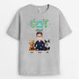8930AUK2 personalised cat dad tee shirt for the cat lover 8930a3dld