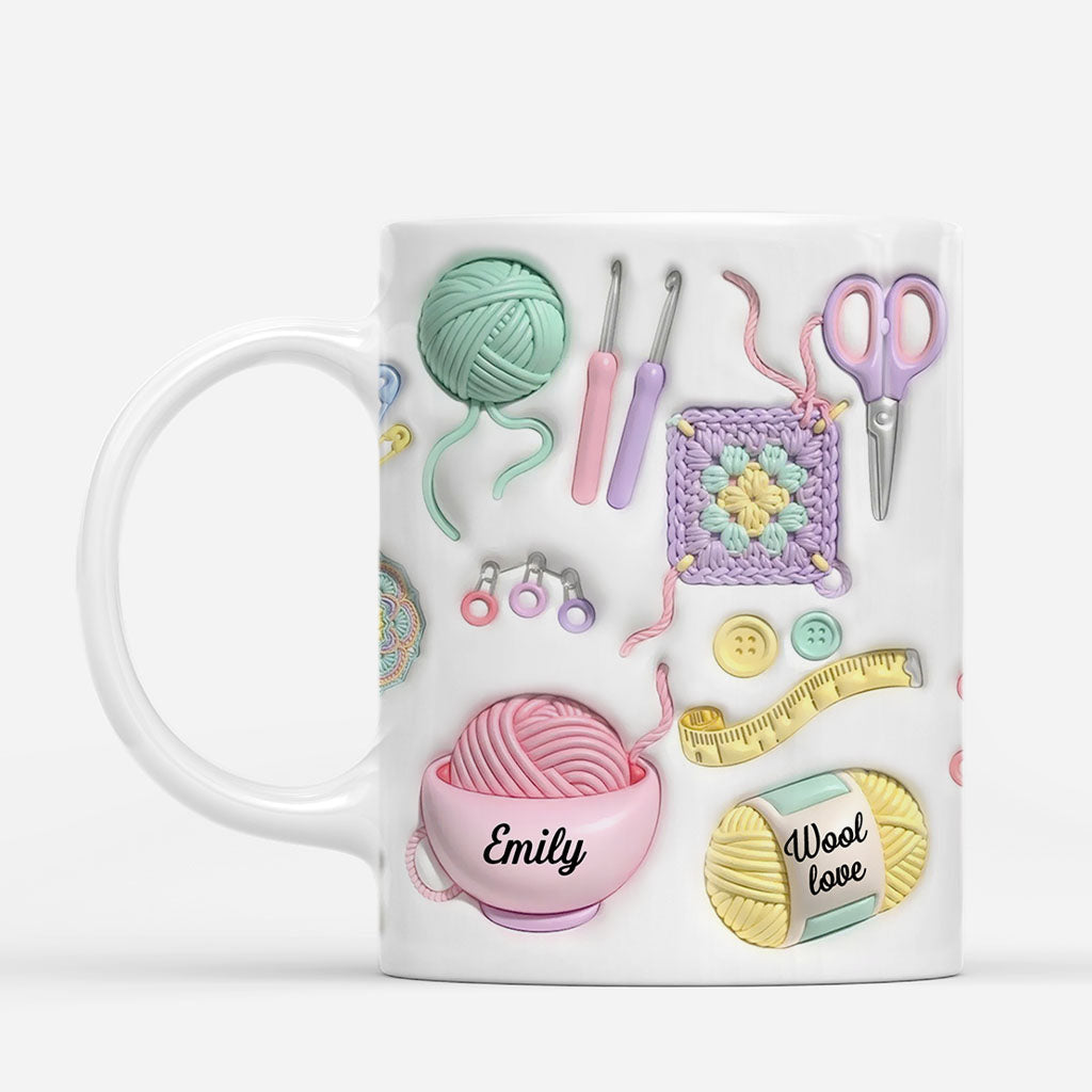 8932MUK2 3d printing effect personalised wool love mug for her_ 8932m8fsa