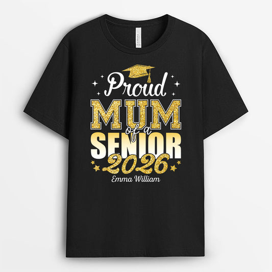 8933AUK1 personalised proud mumdad of a senior_ shirt for graduation 8933aayla
