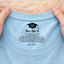 8938AUS2 custom inside neck print shirt graduation gifts for sondaughter 8938aa8haa