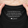 8942AUK2 personalised ill always be here for you inside neck shirt for daughterson 8942aa8lma