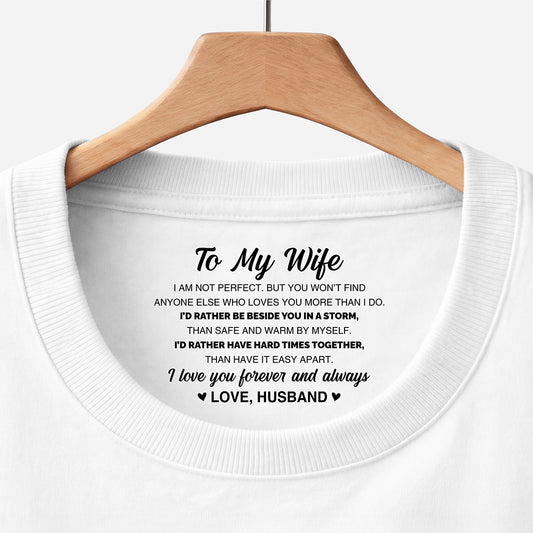 8950AUK1 personalised inside neck print t shirt for wifehusbandcouples 8950aa6dcg