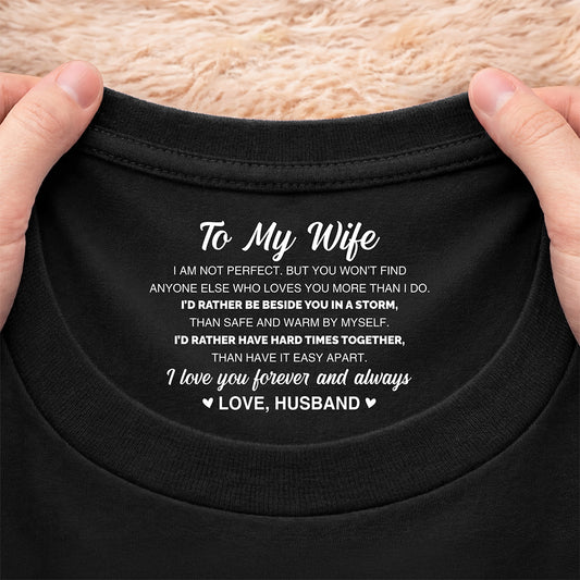 8950AUK2 personalised inner neck print t shirt for wifehusbandcouples 8950aa6dcg