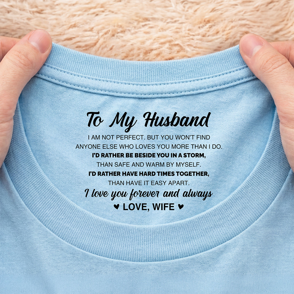 8950AUK2 personalised inside neck print t shirt for wifehusbandcouples 8950aa6dcg