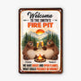 8958EUS1 metal welcome to the fire pit sign_ personalized camping gifts for couples 8958e6qrg