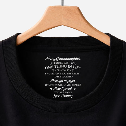 8961AUK1 personalised never forget how loved you are inner neck print t shirt for daughterson 8961aatcsa