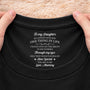 8961AUK2 personalised never forget how loved you are inner neck print t shirt for daughterson 8961aatcsa