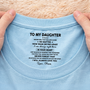 8962AUK2 personalised never feel that you are alone inner neck print shirt for sondaughter 8962aatebb
