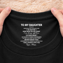 8962AUK2 personalised never feel that you are alone inside neck print shirt for sondaughter 8962aatebb