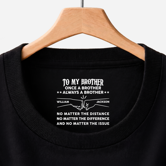 8973AUK1 personalised inner neck print t shirt for brother 8973aacdbb