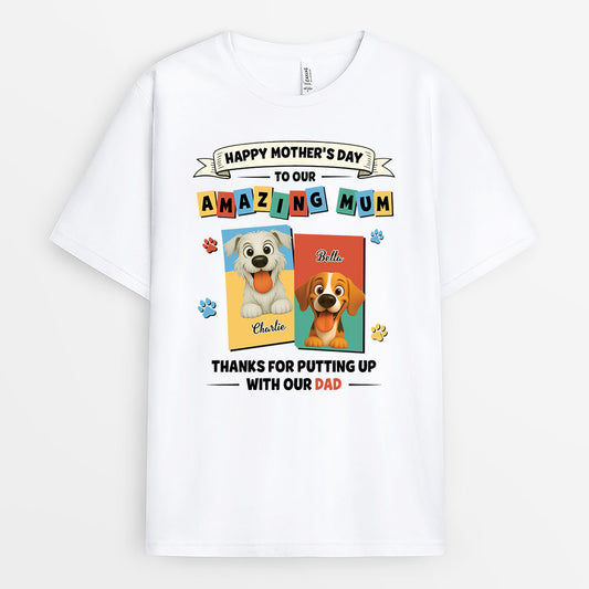 8989AUK1 personalised happy mothers day to our amazing mum shirt for dog lovers 8989aavlc_1