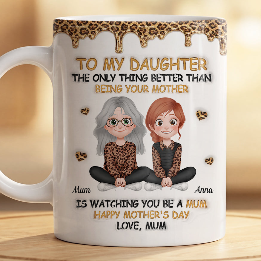 8993MUK2 3d printing effect personalised to my daughter happy mothers day mug from mum 8993m8qaa