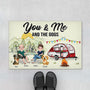 8998DUK2 personalised you me and the dogs camping doormat for couples 8998d3d1c
