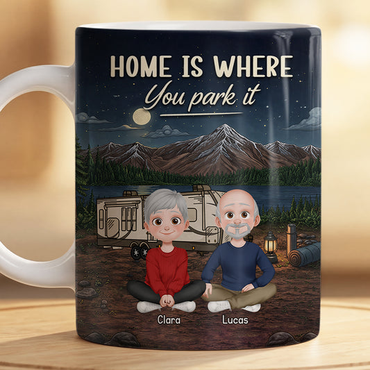 9010MUK2 personalised making memories one campsite at a time mug for a camping family 9010m3lmf
