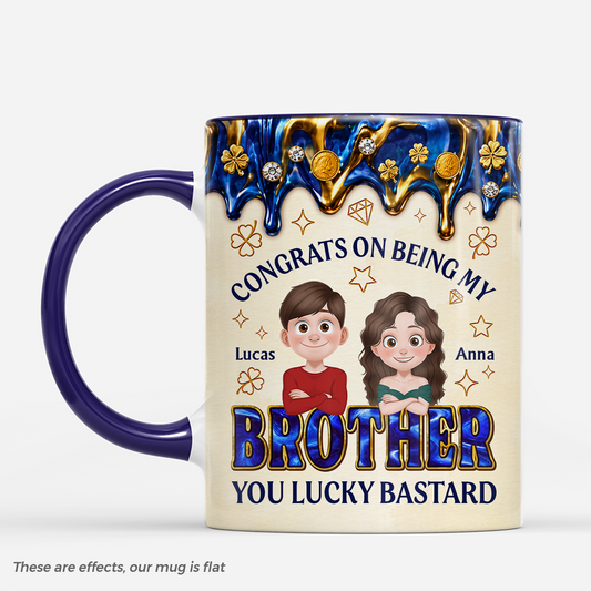 9017MUK1 3d printing effect personalised congrats on being my brothersistersiblingfriend mug with names 9017m8c1e