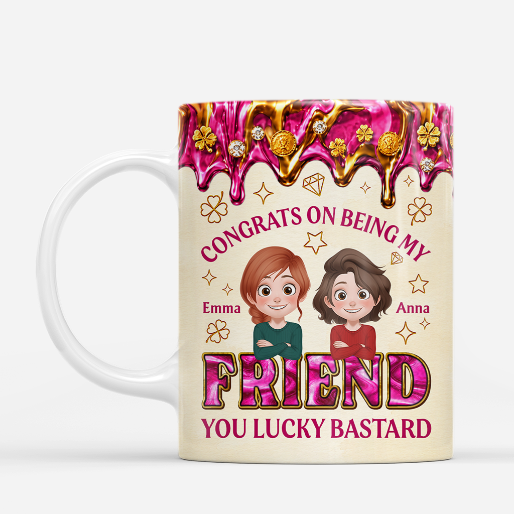 9017MUK2 3d printing effect personalised congrats on being my brothersistersiblingfriend mug with names 9017m8c1e