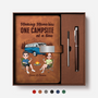 9031MUK1 3d printing effect personalised making memories one campsite at a time camping notebook set for couples 9031motfcg
