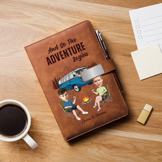 9031MUK2 3d printing effect personalised making memories one campsite at a time camping notebook set for couples 9031motfcg