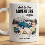 9031MUK2 personalised making memories one campsite at a time camping mug with names for couples 9031mtfcg