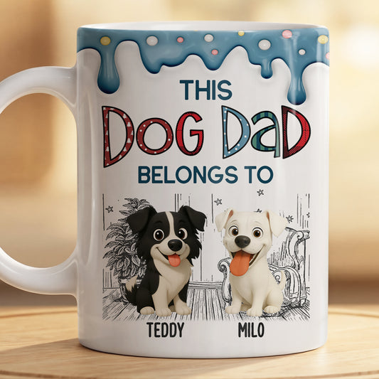 9036MUK2 3d printing effect personalised this dog mom belongs to mug with dog names for dog lovers 9036mafoc