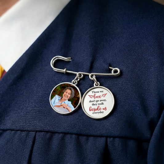 9047AUK2 personalised graduation memorial photo lapel pin for mumdad 9047ajsfwa