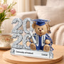 9061AUK1 personalised graduation teddy bear acrylic plaque for himher 9061ar6vta_2