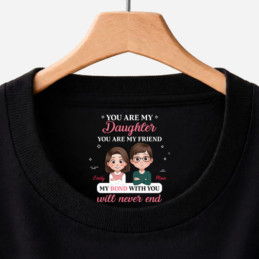 9068AUK1 personalised inner neck print t shirt for daughtersonsisterbrother 9068aa6fsa
