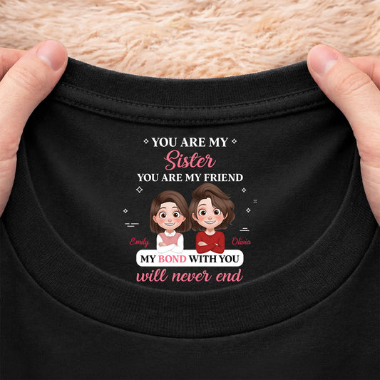 9068AUK2 personalised inner neck print t shirt for daughtersonsisterbrother 9068aa6fsa