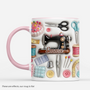 9073MUK1 3d printing effect personalised sewing mug with name for her 9073m