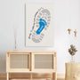 9088CUK3 personalised following in your footsteps canvas for dad and grandad 9088cnpwb