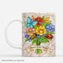 9105MUK1 3d printing effect personalised grandma love bugs garden mug for mumgranny 9105mcqla