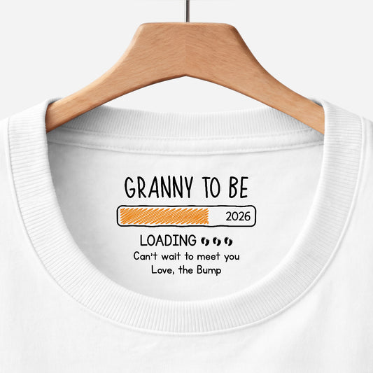 9106AUK1 personalised mumdadgrannygrandad to be inside neck print t shirt for family 9106aa8l5a