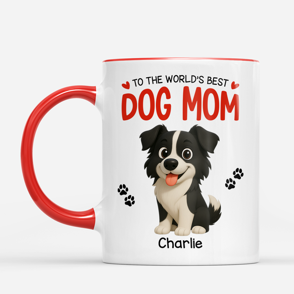 9109MUK2 personalised to the worlds best dog mum mug for dog mums 9109mac1c